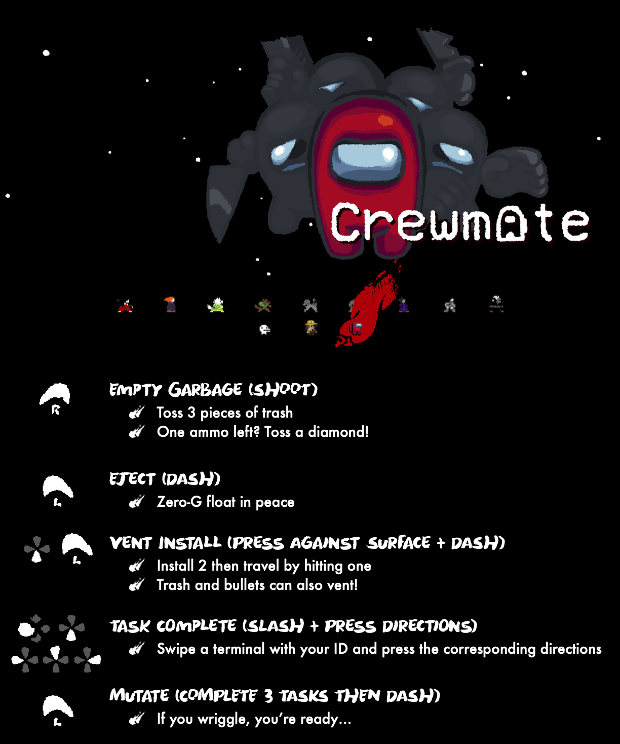 Crewmate Move List